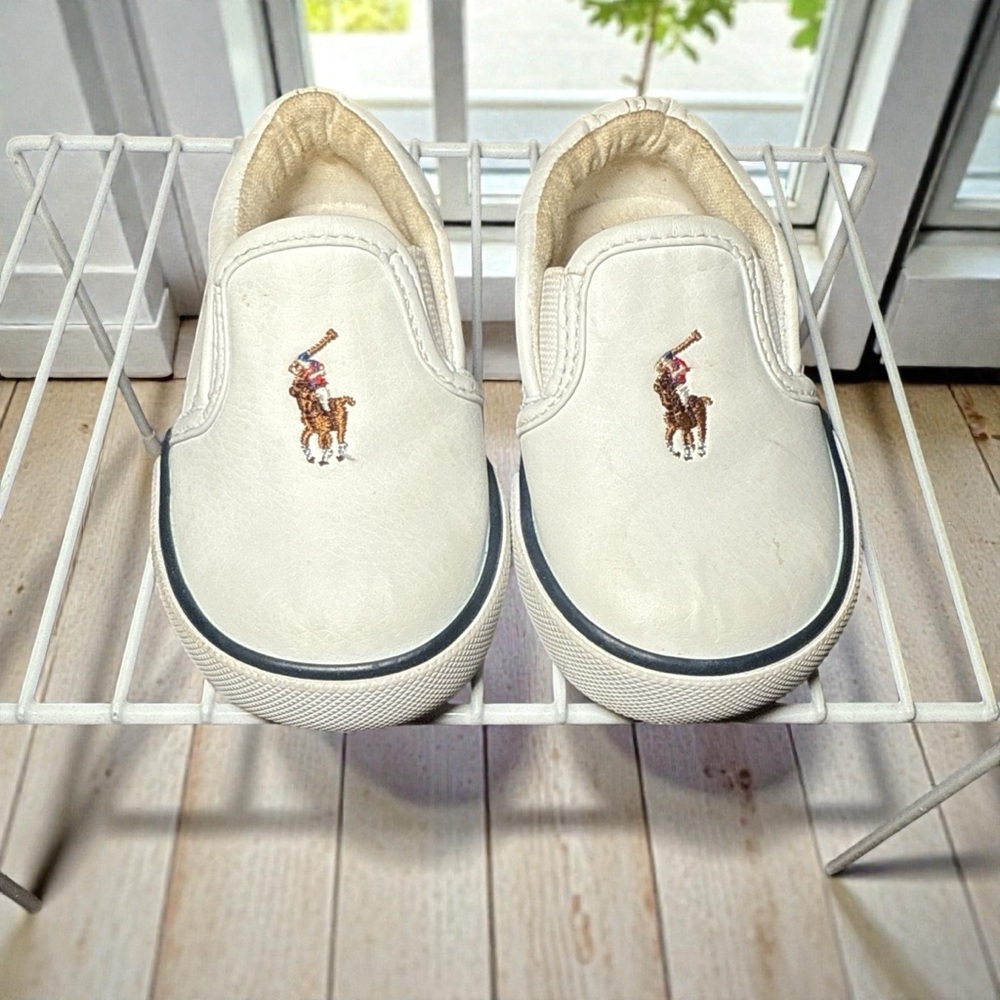 Polo Ralph Lauren Kids Bal Harbour II Slip-On Sneakers Size 4 Shoes